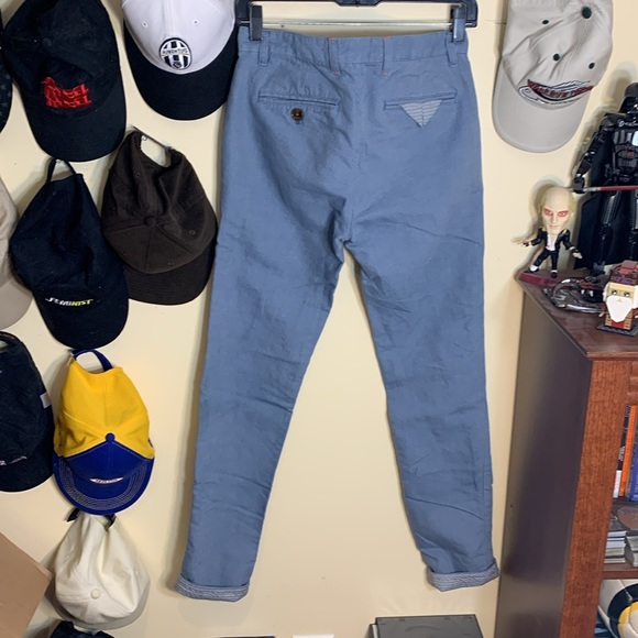 Ted Baker Light Blue Twill Weave Chino’s 28R Sturchi - Picture 7 of 12